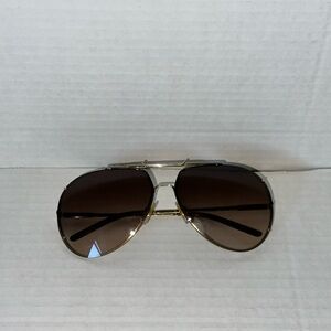 Dolce & Gabbana DG 2075-034/13 Women's Gold Frame with Brown Lens Sunglasses